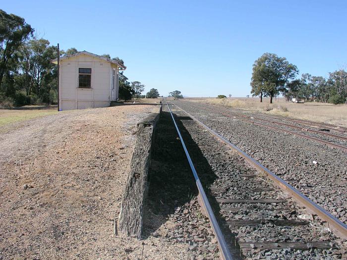 
The view looking east along the platform towards Werris Creek.
