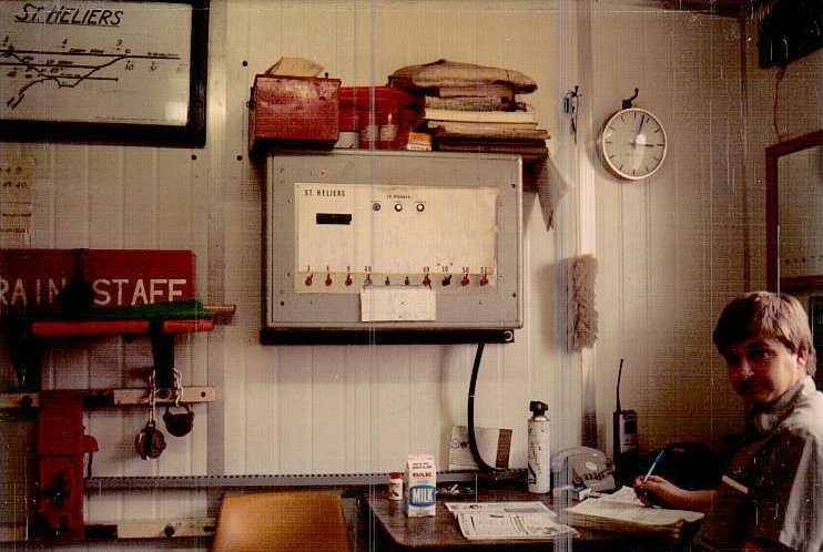 After saint heliers signal box was destroyed by a run away coal train there was a temporary signal box erected; this was used for about 2 years.