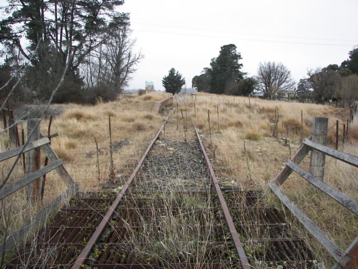 View through platform looking north.