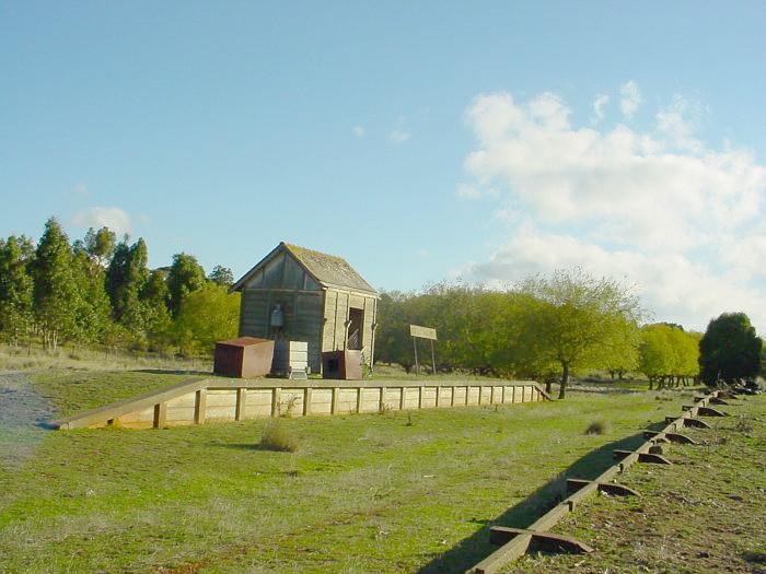 
The view looking across to the station from the loading bank.
