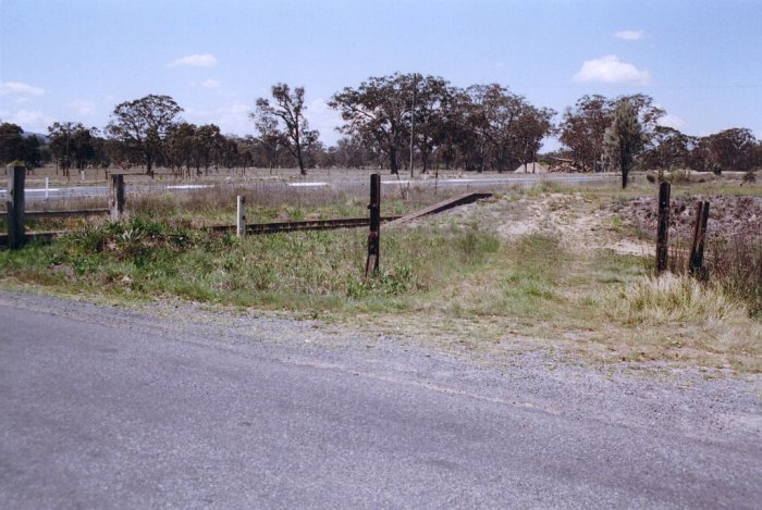 The likely road entrance to the station, just behind the platform.