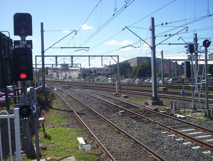 
The view looking north from the up end of platform 1.
