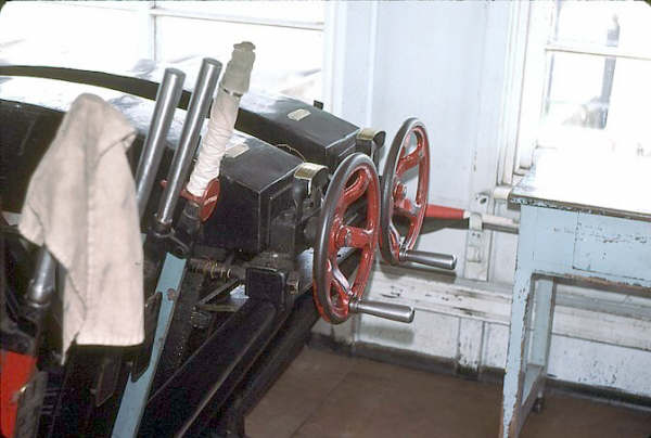 Taree North gate wheels and levers were work for the Signalman.