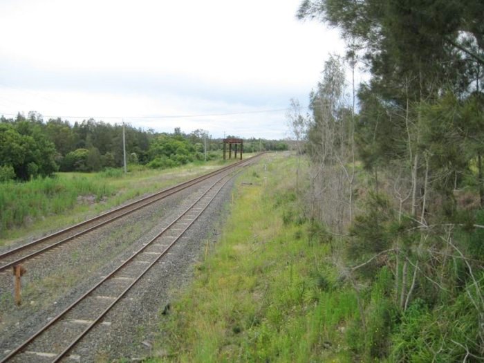 The view looking towards the former station location, which was just beyond the tank.