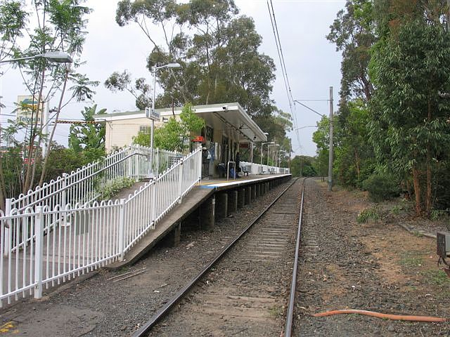 
The view looking north, showing the lightness of the infrastructure.
