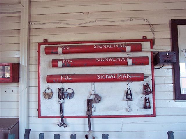 
The emergency fog equipment in the signal box.
