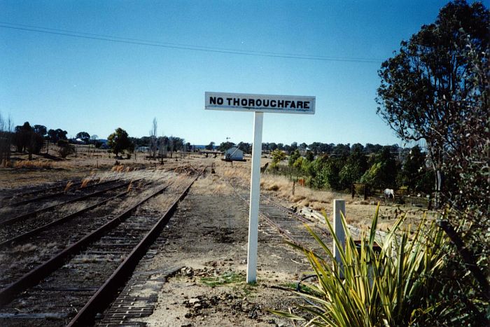 
The view from the northern end of the platform.
