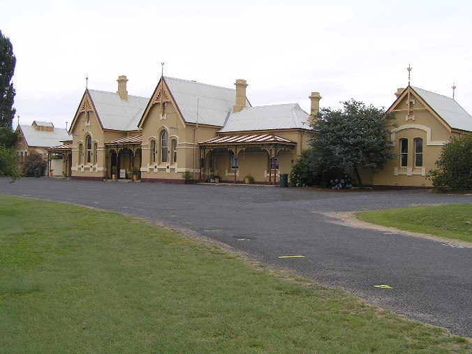 
The view looking towards the front of the station.
