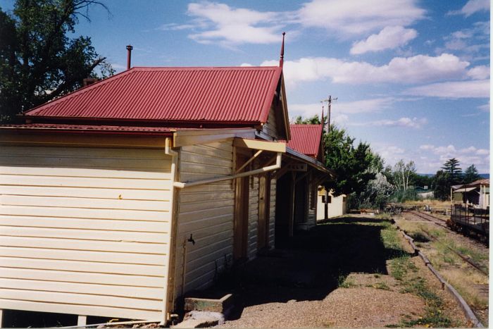 
The view of the station building looking down the yard to the buffer stops.
