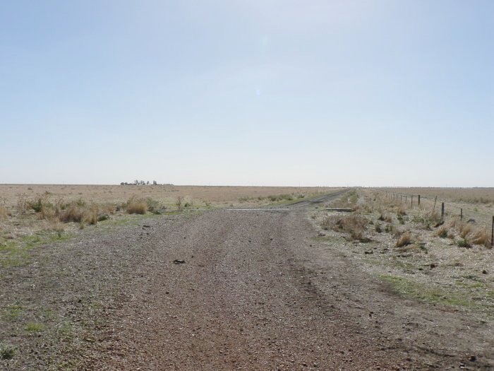 The view looking west. The station was on the left foreground.