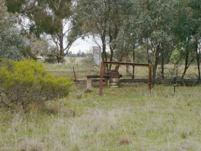 The points levers at the down end of the loop siding.