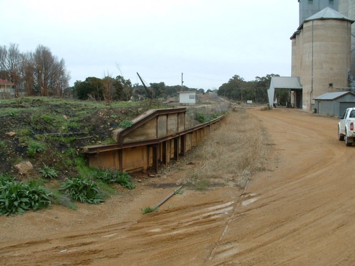 The loading bank on the disused No 1 Grain Siding.