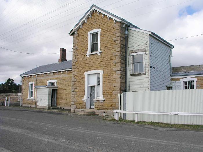 
The road-side view of the station building.
