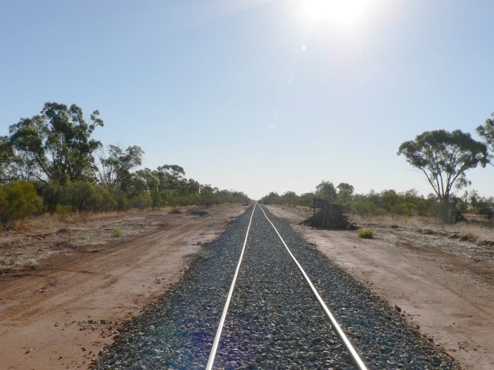 The view looking west showing no trace remaining.