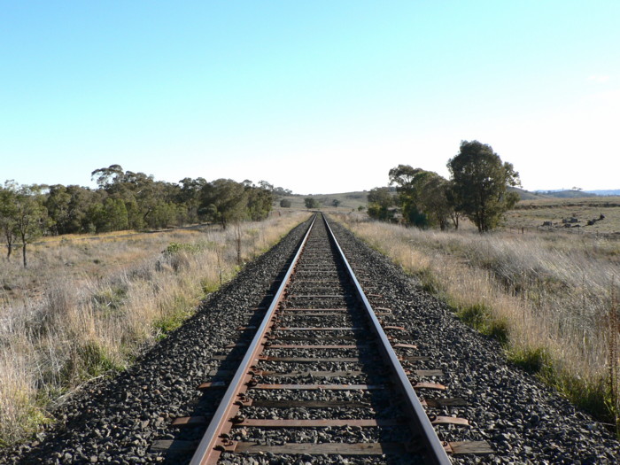 The view looking north towards the former station location.