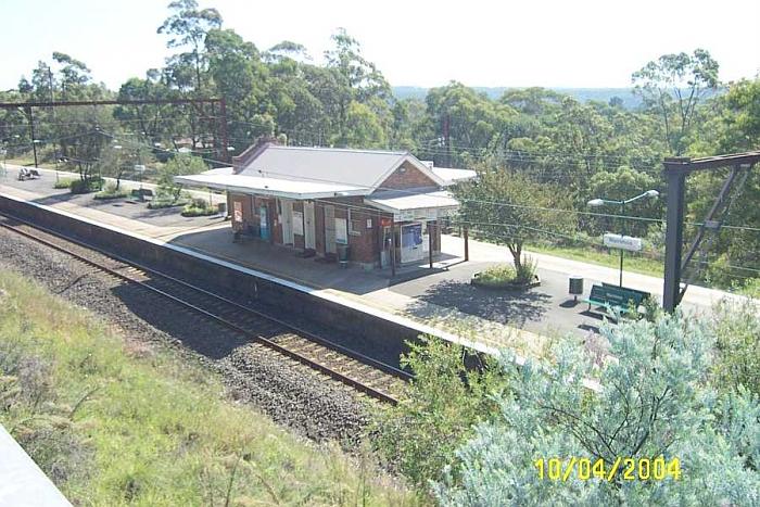 
The view looking along the down platform.
