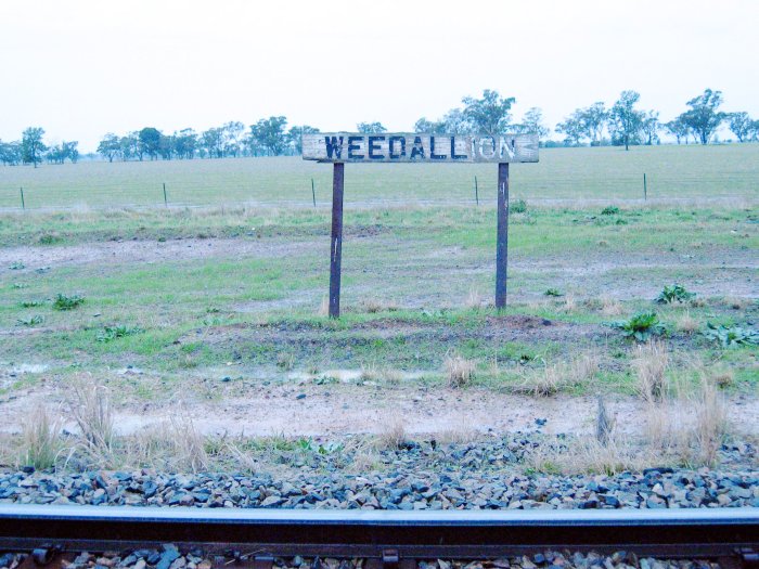 The sign is all that is left of the one-time station.