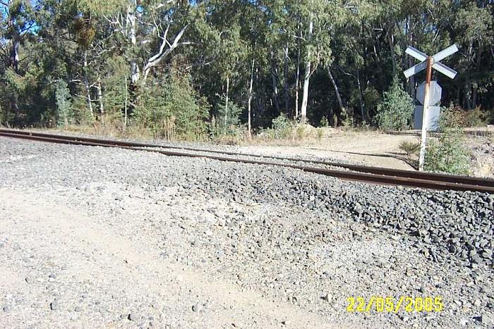 
The level crossing adjacent to the possible location.
