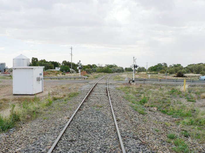 The view looking west.