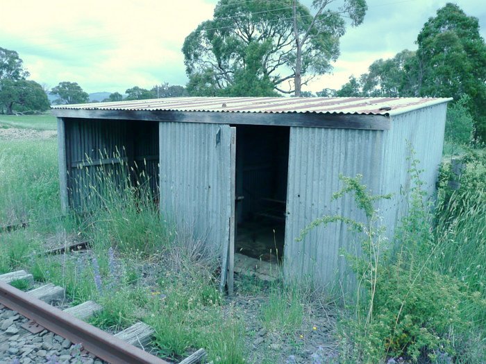 The remains of a gangers hut.