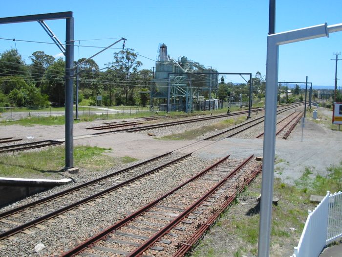 
A view of the cement siding at the northern end of the station.
