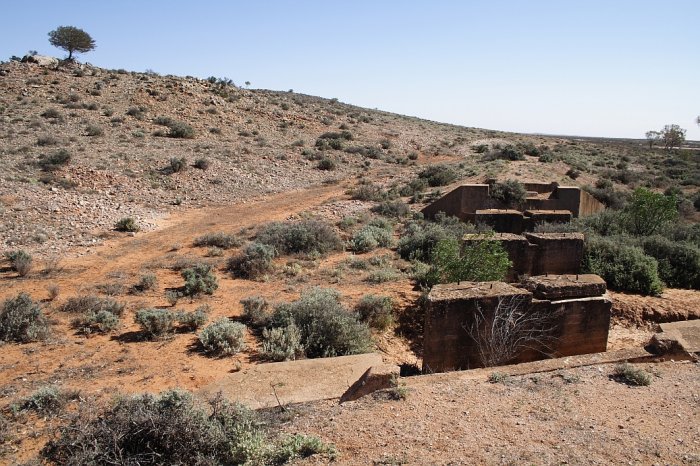 Culvert remains near where the original platform would have been.