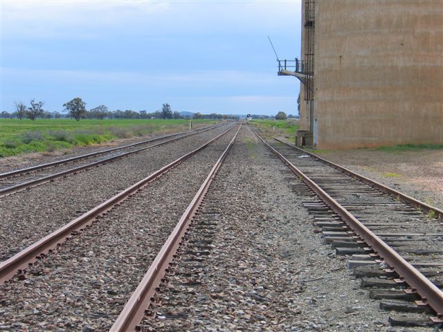 The view looking west.